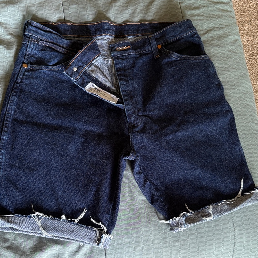 Wrangler Dark Blue Jean Shorts